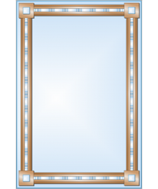 Зеркало с аппликацией ЗОА № 30